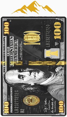 Modern Dolar Desen Dijital Baskı Kaymaz Taban Halı H0166