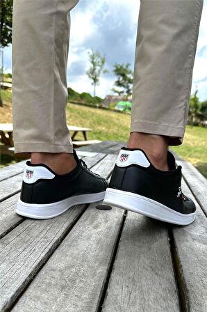 Unisex Sneakers Günlük Spor Ayakkabı SİYAH - BEYAZ