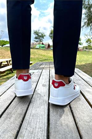 Unisex Sneakers Günlük Spor Ayakkabı BEYAZ - KIRMIZI