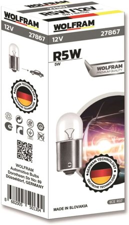 R5W 67 Park Ampul 12V 5W 10 Adet
