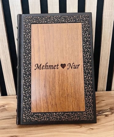 Deri & Ahşap Kapaklı Süresiz Ajanda