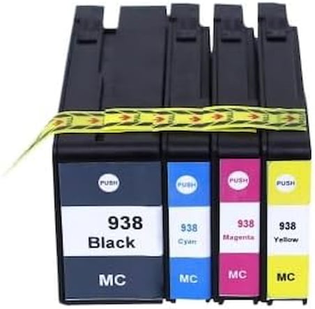 HP OfficeJet Pro 9730 938 4 Renk İthal Muadil kartuş Seti/Siyah 1.250 Sayfa/Renkliler 800 Sayfa, CX-015