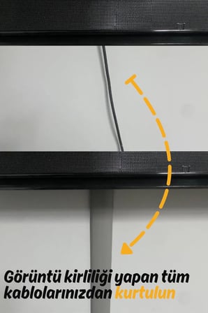 2 Metre (2 Adet x 1 Metre) Kendinden Yapışkanlı 50x12mm Gri Balık Sırtı Kablo Kanalı (2 Metre)
