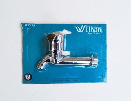 Klasik Tekli Musluk Serisi - Paslanmaya Dayanıklı Krom Kaplama Metal Gövde - Banyo, Mutfak ve Bahçe Kullanımına Uygun (UZUN)