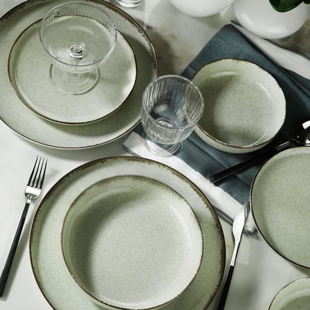 Moderna 12 Parça 4 Kişilik Yemek Seti Yeşil