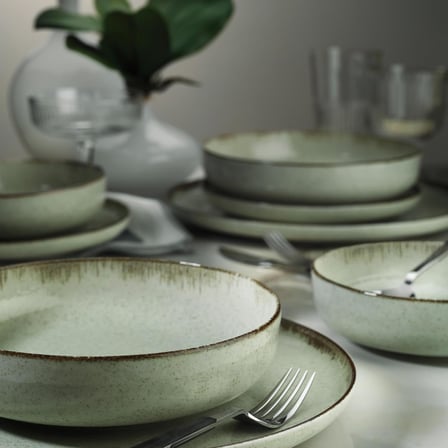 Moderna 12 Parça 4 Kişilik Yemek Seti Yeşil