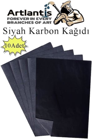 Siyah Karbon Kağıdı A4 10 Adet 21x29,7 cm Kopya Kağıdı Transfer Kağıdı Renkli Karbon Kağıdı