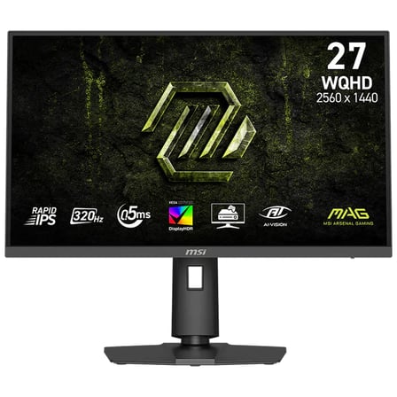 MSI MAG 274QPF X32 27" 0.5 ms 2K Pivot IPS 320 Hz Oyuncu Monitörü - Outlet 