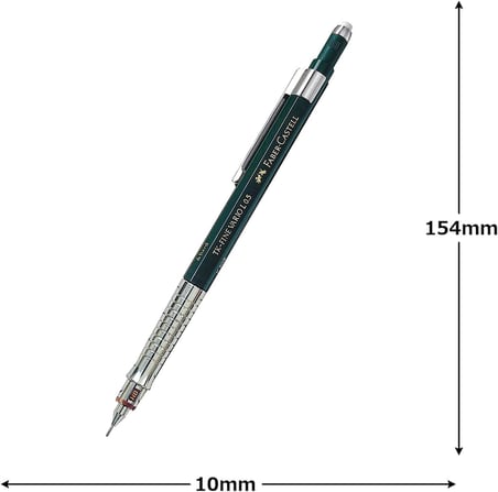 Vario Lüx Versatil Kalem, 0.5 mm Uç, Sertlik Ayarlı Metal Uç, Silgili, Ergonomik Tutuş, Yeşil