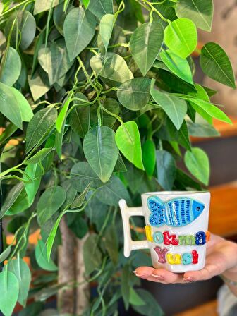 Balık Figürlü İsimli Fincan Kupa Mug