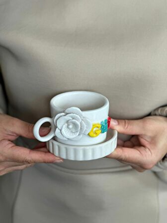 Gül Figürlü İsimli Mug