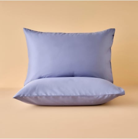 %100 Pamuk Saten Supreme 2'li Yastık Kılıfı, Mavi, 50 x 70