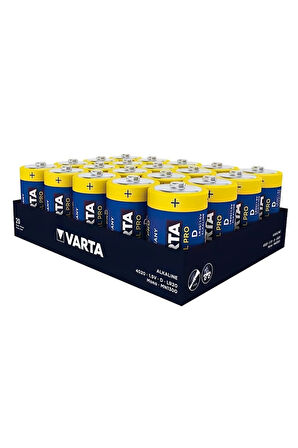 4020 Industrial D Büyük Boy Pro Alkalin Pil 20'li Paket