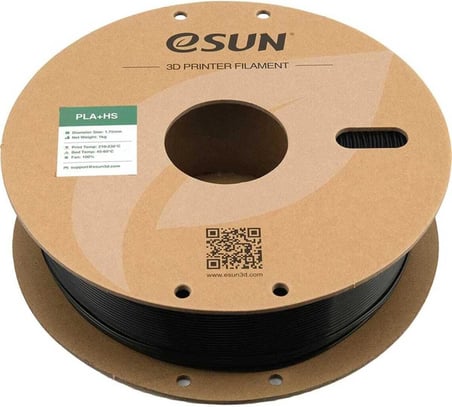 PLA+HS Siyah Filament 1,75mm 1kg - bisiparisver, ESUN053