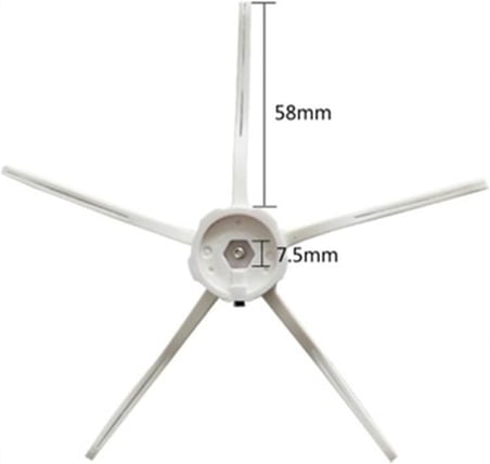 2 Adet Yan Fırça Roborock Q7 Max &amp; Q7 Max Plus ile uyumlu