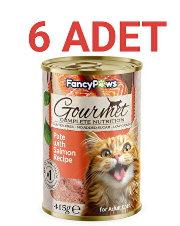 Fancy Paws Somonlu Yetişkin Kedi Konserve Maması x 6 Adet