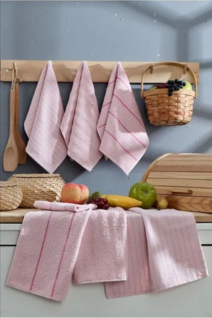 6 lı El Yüz Mutfak Havlusu Seti Sophia 30 X 50 Cm (Lacivert)
