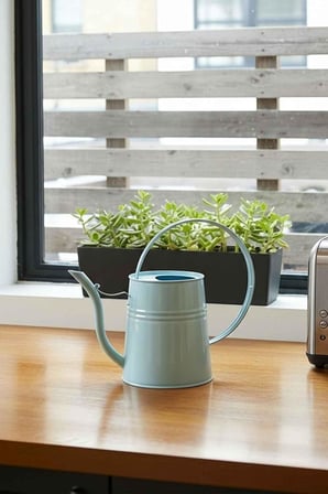 Sophia 2 Litre Metal Çiçek Saksı Sulama Kabı – Modern Dekoratif Çok Amaçlı Sulak (Açık Mavi)