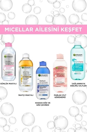 Garnier Micellar Gül Suyu Kusursuz Makyaj Temizleme &amp; Işıltı (400 ml)