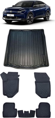 Citroen C4X 2026 Model İle Uyumlu 5D Premium Ekstra Havuzlu Paspas Ve Bagaj Havuzu Set