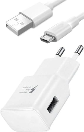 Galaxy Tab 3 Lite SMT110 T113 T116 ile Uyumlu 15W 3.1A Micro USB Hızlı Şarj Aleti, Beyaz
