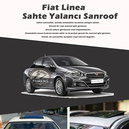 Fiat Linea Parlak Siyah Yalancı Çakma Sahte Sunroof