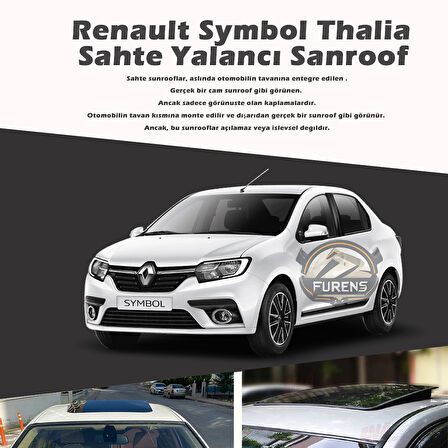 Symbol Thalia Siyah Yalancı Çakma Sahte Sunroof