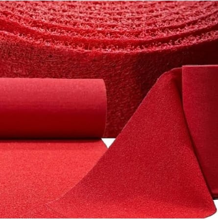 KAYMAZ TABAN HALI KIVIRCIK PASPAS 14 MM KIRMIZI SU EMİCİ İŞ YERİ APARTMAN KAYMAZ KIVIRCIK PASPAS kırmızı-100 x 50