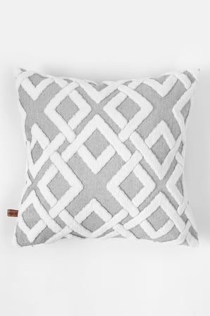 HAMUR Jakarlı Kırlent 43x43 cm Mila Gri