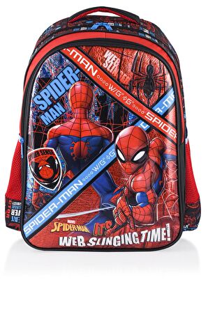 Spıderman Ilkokul Çantası Salto Web Slinging Time  MEGA SET (9 PARÇA)