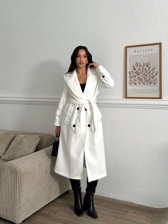 Kemerli Kırpık Kaban - 4 Renk Premium Kaban