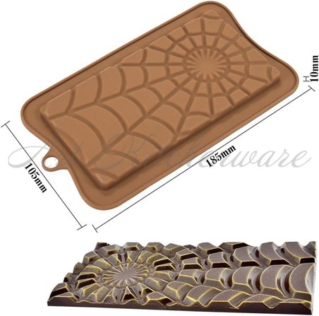 103- Siliko World Silikon Tablet Çikolata Kalıbı, Kahverengi