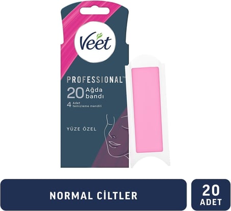Easy Gelwax Teknoloji Normal Ciltler İçin Yüze Özel Sir Ağda Bandı (1 x 20 Adet)