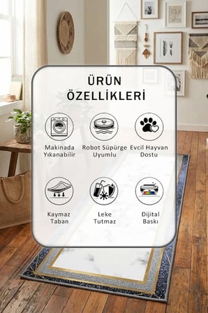 Ehl-180 Opy Salon Mutfak Yatak Odası Dijital Baskı Yolluk Halı