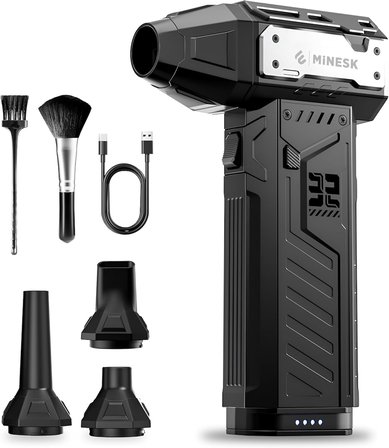 G320 Turbo Jet Fan Hava Üfleyici - 【Turbo Modda 320 Gram Hava Üfleme Gücü】- Ultra Güçlü Hava Basıncı -Taşıma Torbalı ve Ekstra Nozullu - Çıkarılabilir Batarya Sistemi