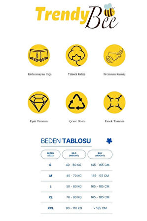 Erkek Likralı Pamuklu Boxer Özel Hijyenik Ambalajlı 5'li Paket