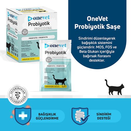 Probiyotik Şase Kediler Için Sindirmeye Yardımcı Takviye Vitamini 30 Adet 1 Gr