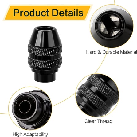 2 adet 4486 çok Chuck Dremel için 0.4-3.2mm çok hızlı değişim anahtarsız Chuck yedek aksesuarları Dremel 4486 döner araçları 4000 3000 395 8200 7700