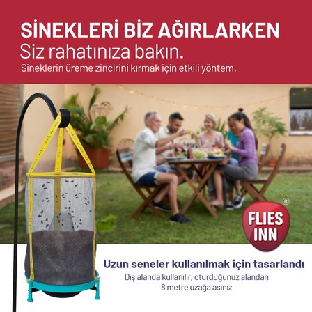HG | Yeni Nesil Karasinek Tuzağı, Kokusuz, Uzun Ömürlü, Bakanlık Onaylı,%100 Etkili Karasinek Kapanı