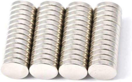 Dünya Magnet 10 Adet 10Mm X 2Mm Güçlü Yuvarlak Neodyum Mıknatıs (10'Lu Paket)