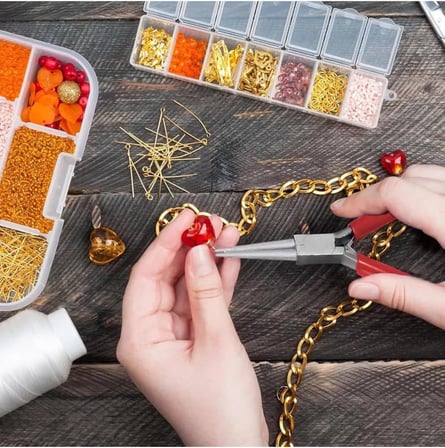 Profesyonel 2'Li Takı Pense Seti 12 Cm Takı Yapımı İçin Mini Pense Seti 722505