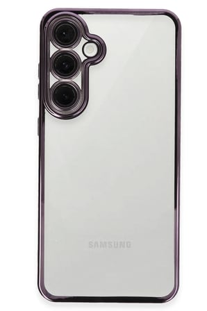 Samsung Galaxy S24 FE Kılıf Lensli Silikon - Mor