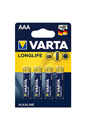 VA R TA LONGLIFE POWER ALKALİN AAA İNCE KALEM PİL 4LÜ PAKET FİYAT (4567)