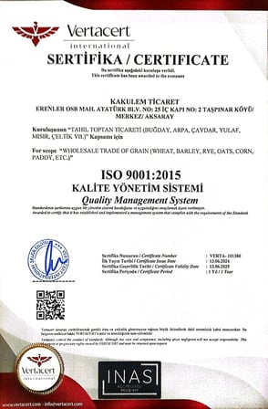 SERTİFİKALI Tavuk Güvercin Yemi Yemlik Beyaz Buğday (3 KG)