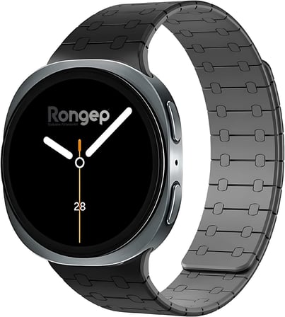 Samsung ile Uyumlu [2025] Magnex Loop Kordon Galaxy Watch 8 44mm/40mm/Classic 46mm için Güçlü Manyetik Tasarımlı Galaxy Watch 8 Kordonu 1.Sınıf Soft Silikon Watch 8 Classic Kordonu