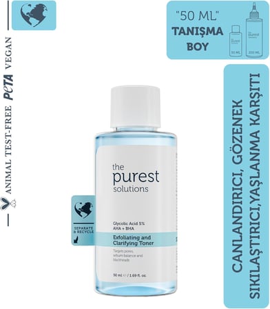 Canlandırıcı Ve Gözenek Sıkılaştırıcı Glikolik Asit Mavi Tonik, Seyahat Boy 50 ml