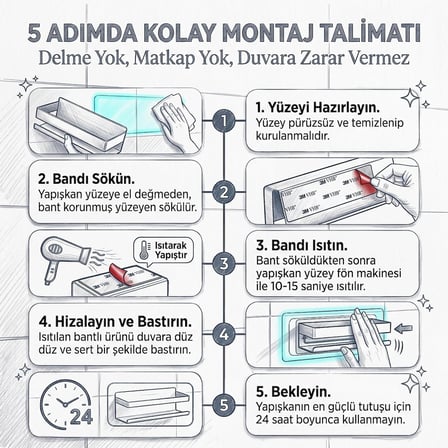 MallArt® Siyah Paslanmaz Metal Banyo Rafı - 3M Yapışkanlı Duş Rafı ve Mutfak Düzenleyici Organizer - Matkap Gerektirmeyen Kolay Montaj