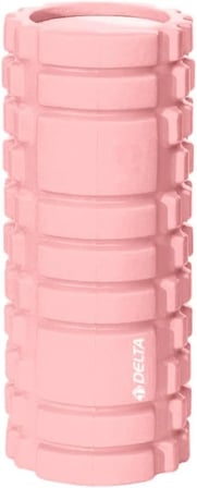 Delta Unisex Tırtıklı Foam Roller Fr 3304, Açık Pembe Yüksek Yoğunlukta Orta Sert Deluxe Masaj Köpüğü Pilates Masaj Rulosu