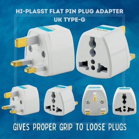 Kyrotech Uluslararası Seyahat Adaptörü 2’li Set, Tip C Avrupa, Tip G İngiltere Adaptör Fişi, 150 Den Fazla Ülke Uyumu, Çoklu Uç Fiş Desteği, Hac, Umre, ABD, AB, İngiltere, Avustralya Priz Dönüştürücü