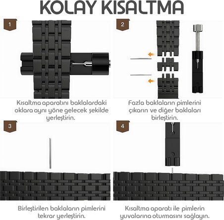 Huawei ile Uyumlu Prestige Model 22mm Çelik Kordon GT6/GT6 Pro/GT5/GT5 Pro/GT4/GT3/GT3 Pro/GT2/GT2 Pro 46mm için Katlanır Toka Mekanizmalı Paslanma Yapmayan Metal GT6 46mm Kordon